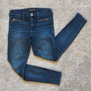 Abercrombie & Fitch High Rise Super Skinny Ankle Dark Wash Denim Jeans Size 4
